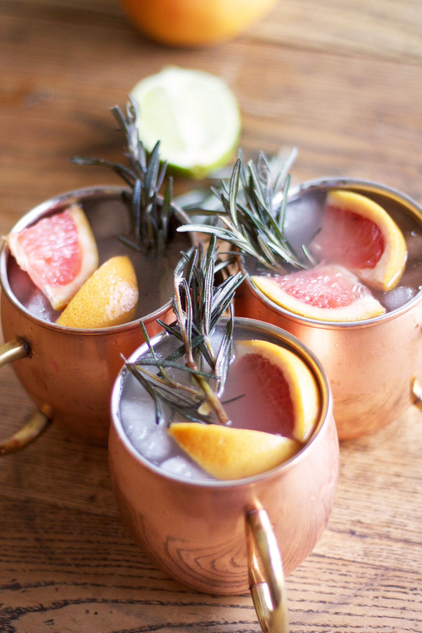 Moscow Mule with a Twist of Grapefruit